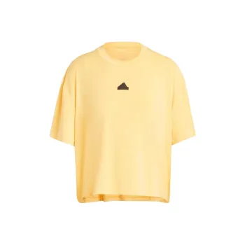Adidas Free Shipping With AdiClub City Escape Loose Crop Tee