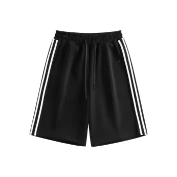 Crayon Shinchan Casual Shorts Unisex Active Black With White Accents