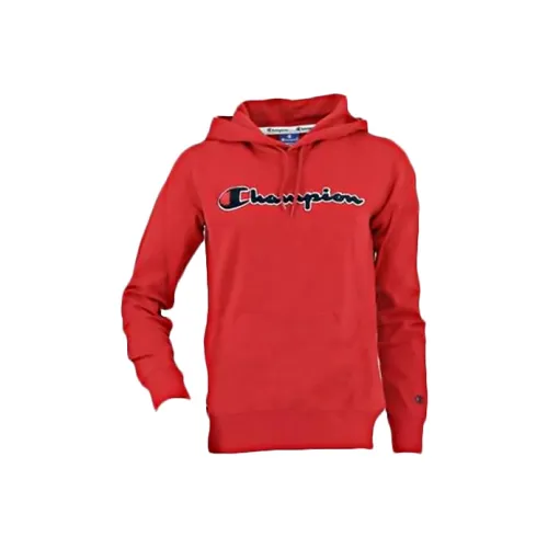 Champion Hooded Regular Sweatshirt Women's Red