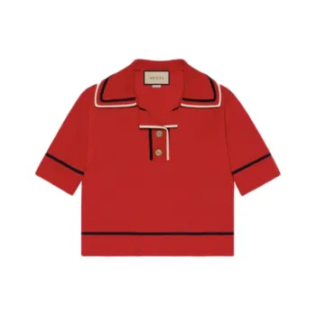 GUCCI Polo Shirts Women's Red