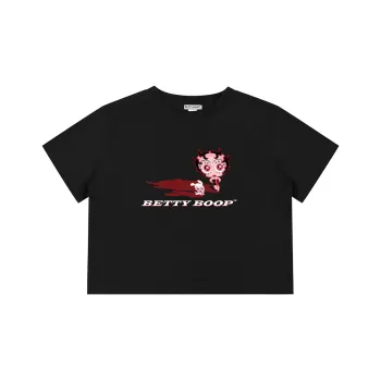 BETTY BOOP Regular T Shirt Women's Black