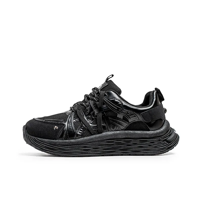 Yi Jiabao Anti Slip Wear Resistant Low Top Chunky Sneakers Men's-0