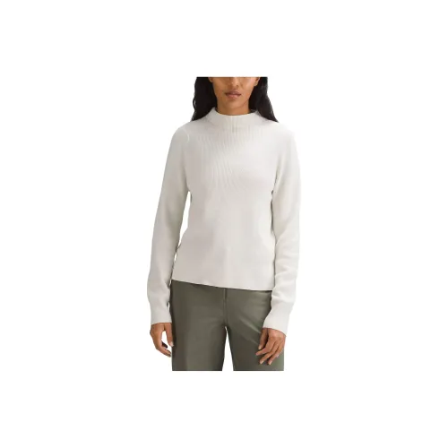 Lululemon Cotton-Blend Mock-Neck Sweater Sweater Women's Mixed Color Bone