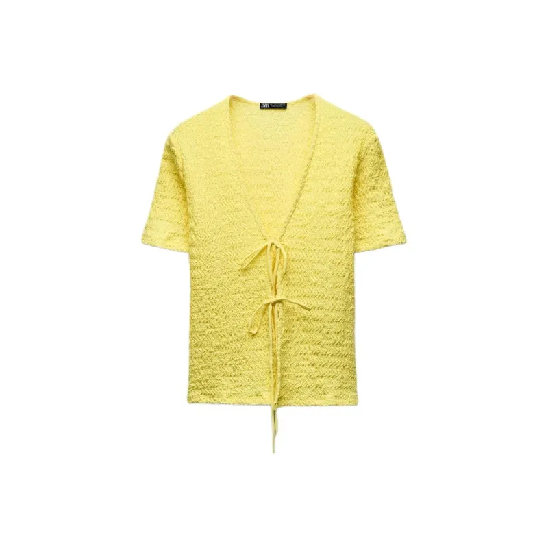 ZARA Knitwear Women's Yellow-0