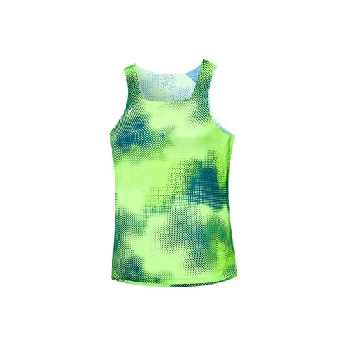 QIAODAN T Shirt Women's Flying Shadow Green Print