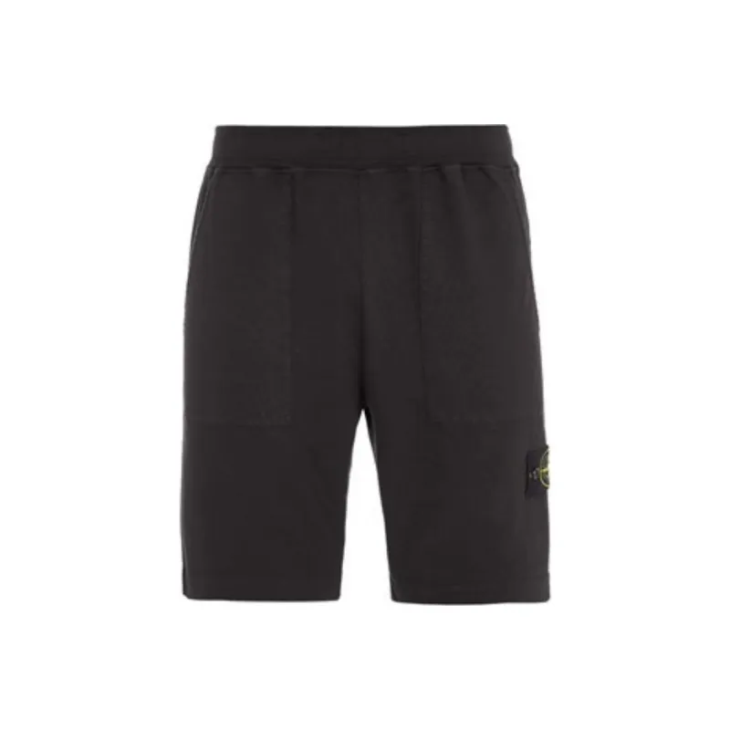 STONE ISLAND Casual Shorts Unisex Black-0