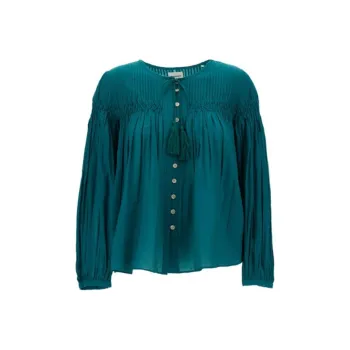 ISABEL MARANT ETOILE Pleat Detailed Buttoned Blouse