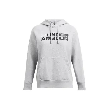 Under Armour Rival FleeceWordmark Sweatshirt Women's Modern Gray Light Heather Flower