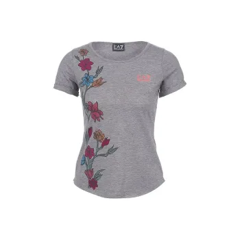 EMPORIO ARMANI EA7 T Shirts Women's Gray