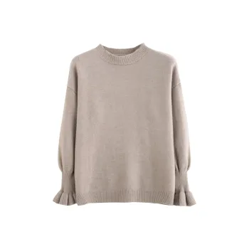 Tonlion Sweater Women's Apricot Gray