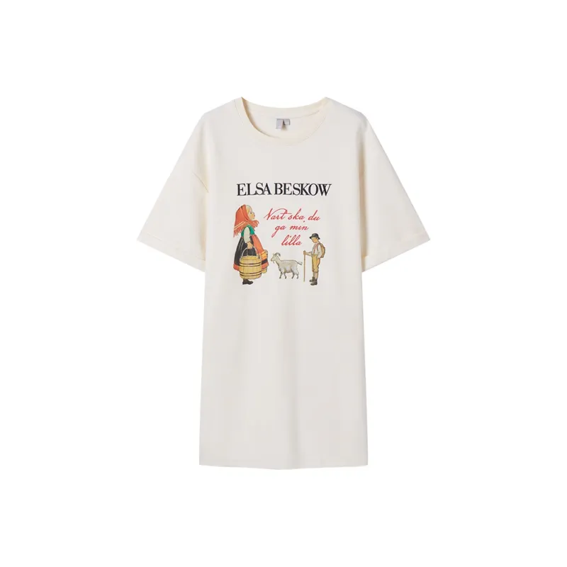 DIALOGUE Kay Levine T-Shirts Women's Almond White-0