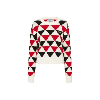 PRADA Cashmere Sweaters Women's Red