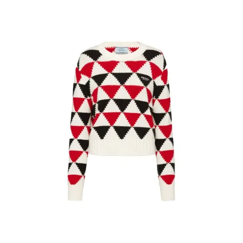 PRADA Cashmere Sweaters Women's Red