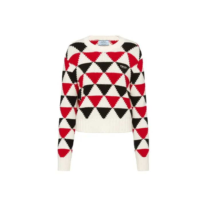 PRADA Cashmere Sweaters Women's Red-0