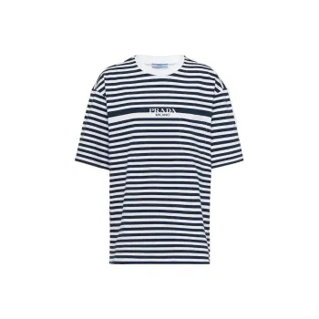 PRADA SS23 T Shirt Women's Blue White