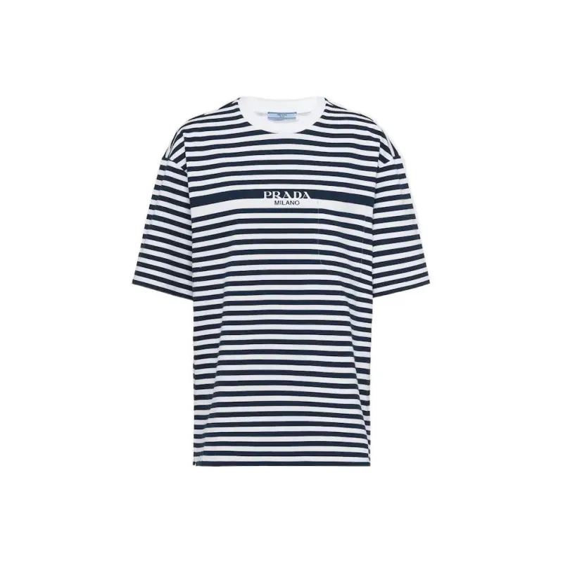 PRADA SS23 T Shirt Women's Blue White-0