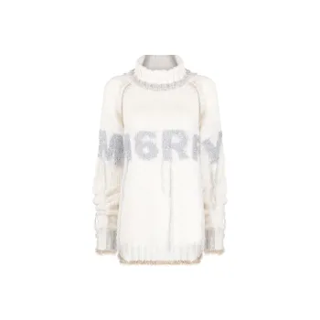 MM6 Maison Margiela FW22 Cashmere Sweater Women's White