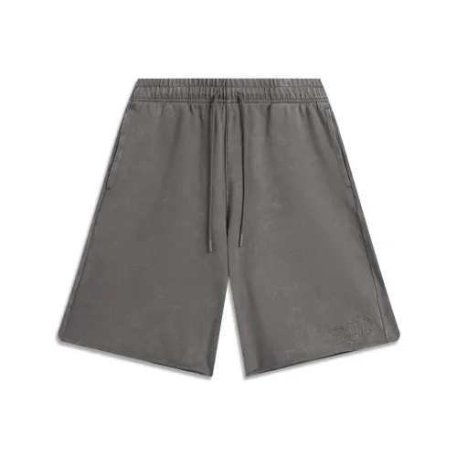 LiNing Sports Life Collection Casual Shorts Men's Road Gray