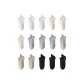 3 White, 3 Beige, 3 Light Gray, 3 Khaki, 3 Black