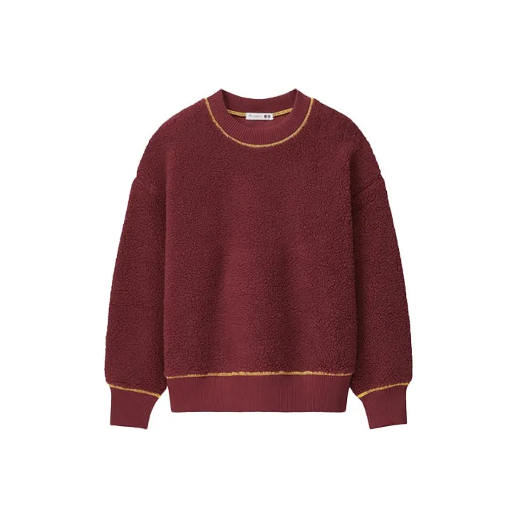 Jw Anderson X UNIQLO Jw Anderson Co-Branded Series Sweatshirts Women's Dark Red-0