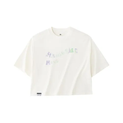 Anta Life Collection T Shirt Women's Tidal Cloud White