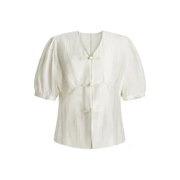 THE SEA LIFE Shirt Women's White Apricot