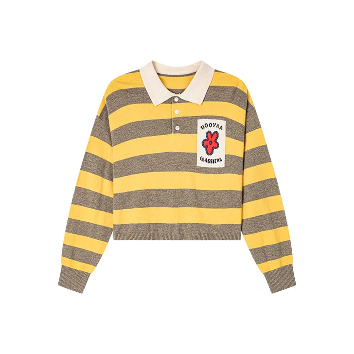 UOOYAA Sweaters Women's Stripes-0