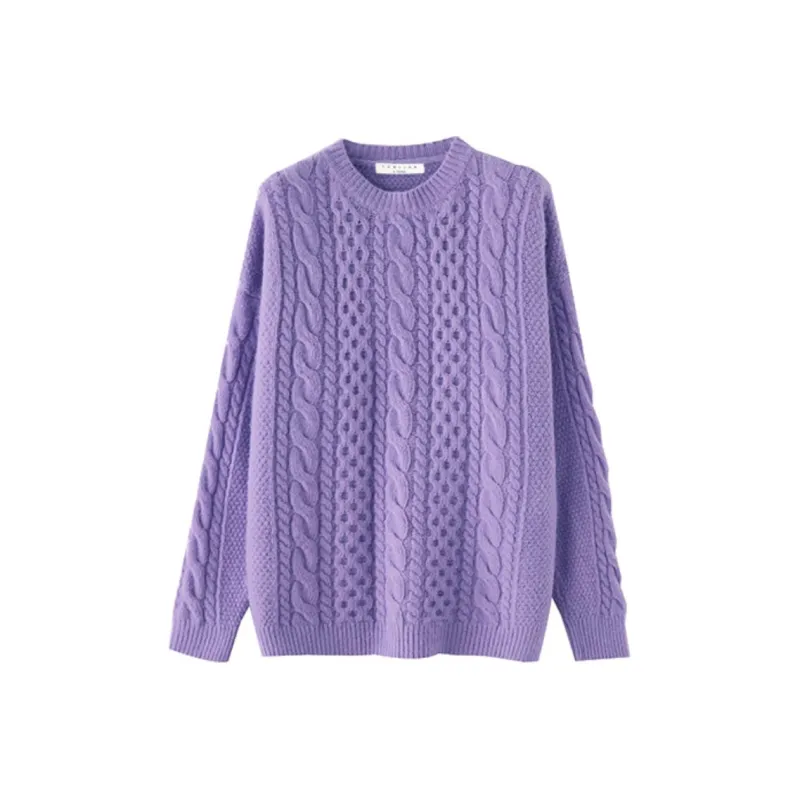 Tonlion Sweater Women's Light Purple-0