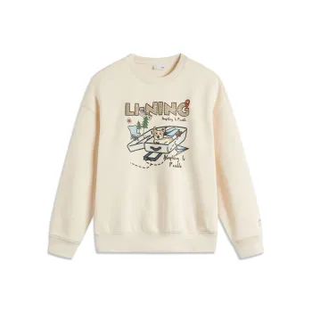 LiNing Sports Life Collection Sweatshirt Women's Swan White