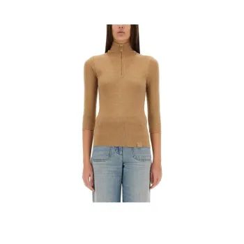 Victoria Beckham High Neck Knitted Top