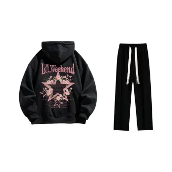 LA'T.WEEKEND Sweatshirt Set Unisex
