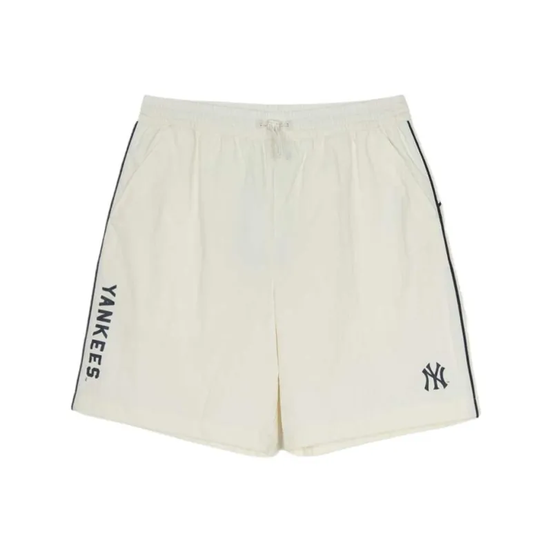 MLB New York Yankees Casual Shorts Men's Beige-0