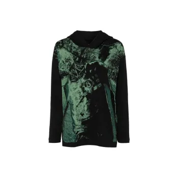 MM6 Maison Margiela Numbers Motif Hoodie 'Black'