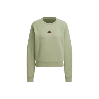 Adidas TECH CREWNECK SWEATSHIRT Sweatshirt Women's Tent Green