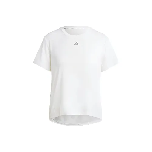 adidas black Hiit T Shirts Women's White