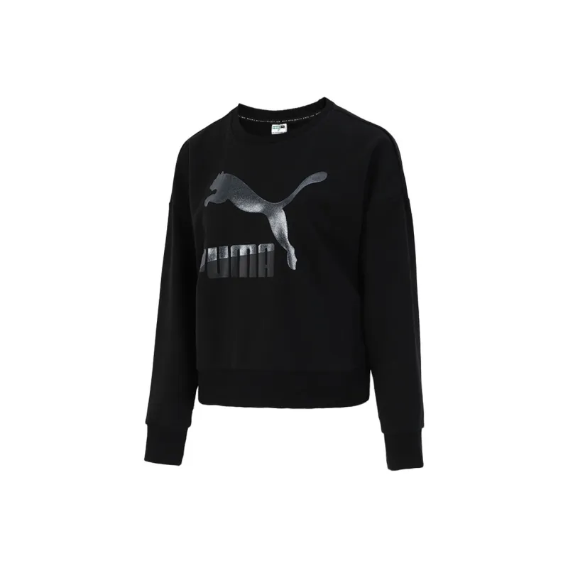 PUMA Sweatshirts Women's Black-0