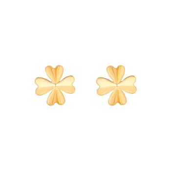ONEKISS Gold Plated Copper Stud Earrings Women's