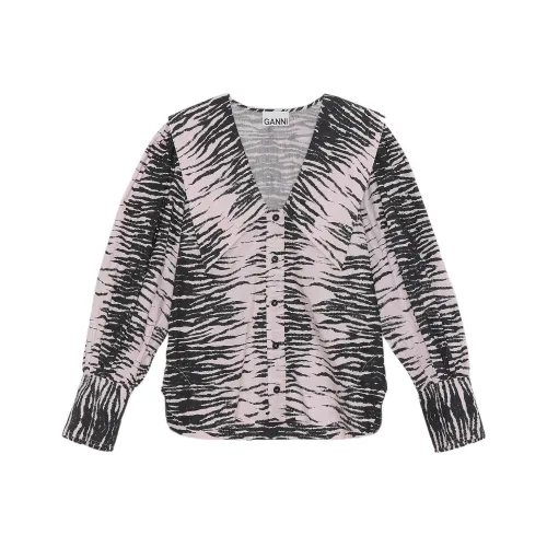 GANNI Printed Cotton Poplin 'Light'