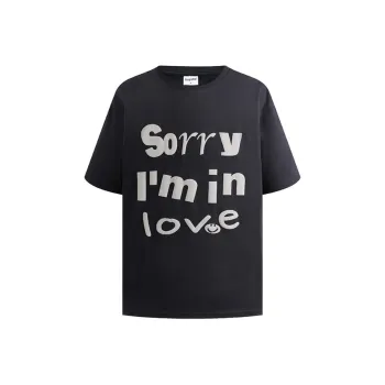 HEYABC T Shirt Unisex Navy Blue