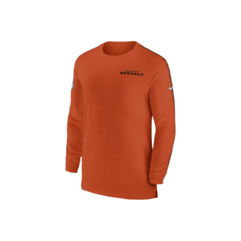 Nike Cincinnati Bengals Sideline Coach Men's Nike Dri FIT Nfl Long Sleeve Top-0