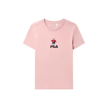 FILA Set in Sleeve T Shirt Women's Wheat Town Pink