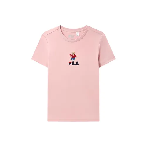 FILA Set in Sleeve T Shirt Women's Wheat Town Powder