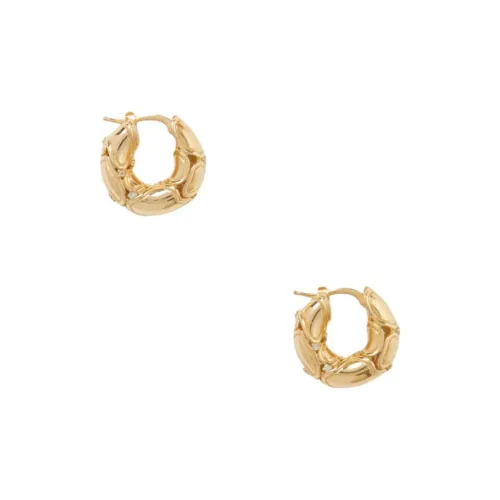 Bottega Veneta Gold Plated Earrings Women's Gold