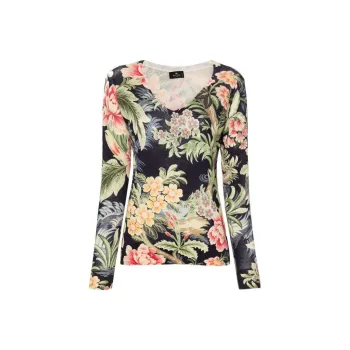ETRO Floral print Knitted Jumper