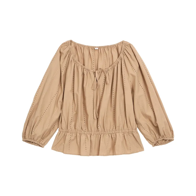 UNIQLO Shirt Women's Dark Beige-0