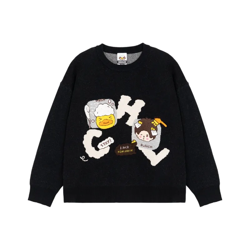 Monchhichi X B.Duck Sweaters Women's Black-0