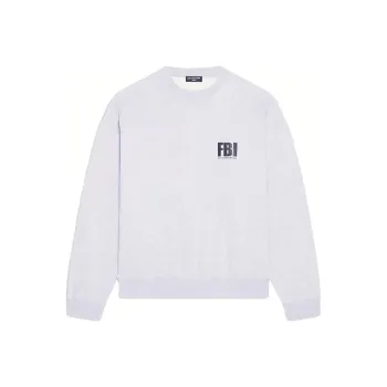 Balenciaga Regular Crewneck 'Heather Grey/Black'