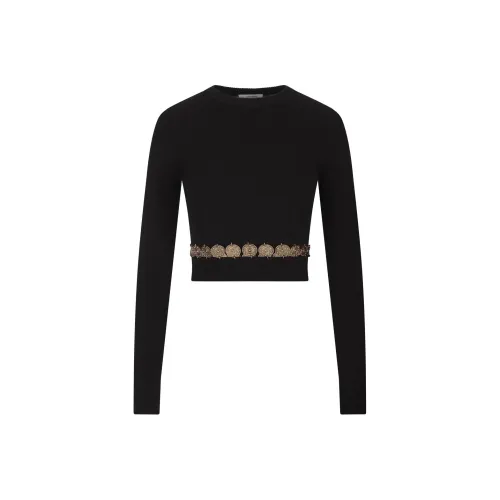Paco Rabanne Ribbed-Knit Stud Embellished Cropped Top