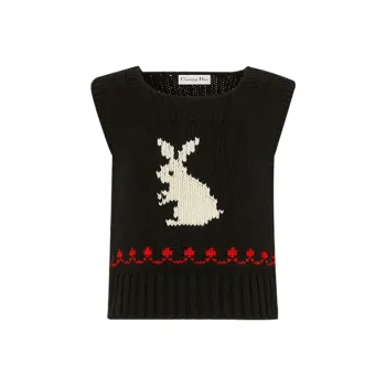 DIOR Quarterly New Products Cashmere Sweaters Women's Black