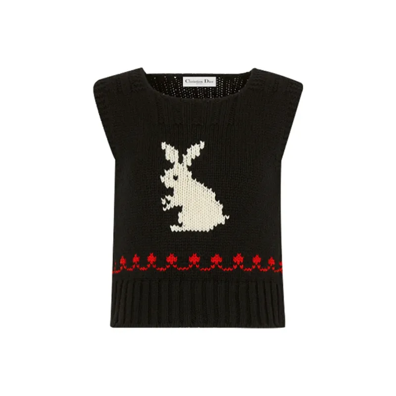 DIOR Quarterly New Products Cashmere Sweaters Women's Black-0